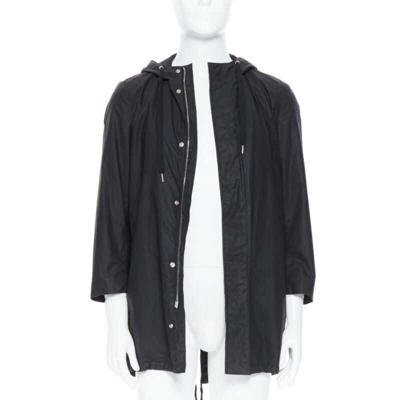 Christian Dior Black Utilitarian Windbreaker Black Polyester Good condition - Front View