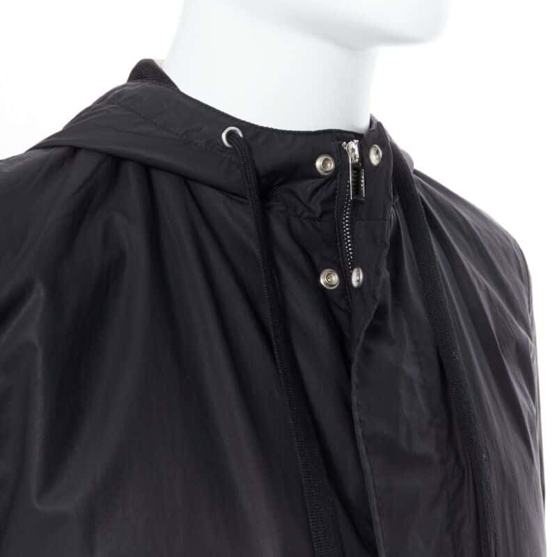 Christian Dior Black Utilitarian Windbreaker Black Polyester Good condition - Back View