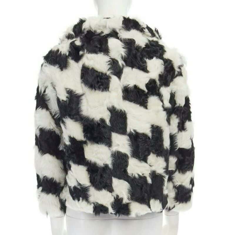 Dries Van Noten Goat Fur Boxy Sweater Black Fur Very good condition - Box View
