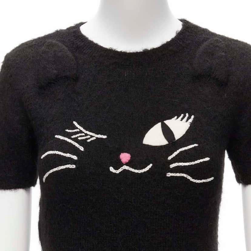 Moschino Winking Cat Sweater Black Never worn - Back View