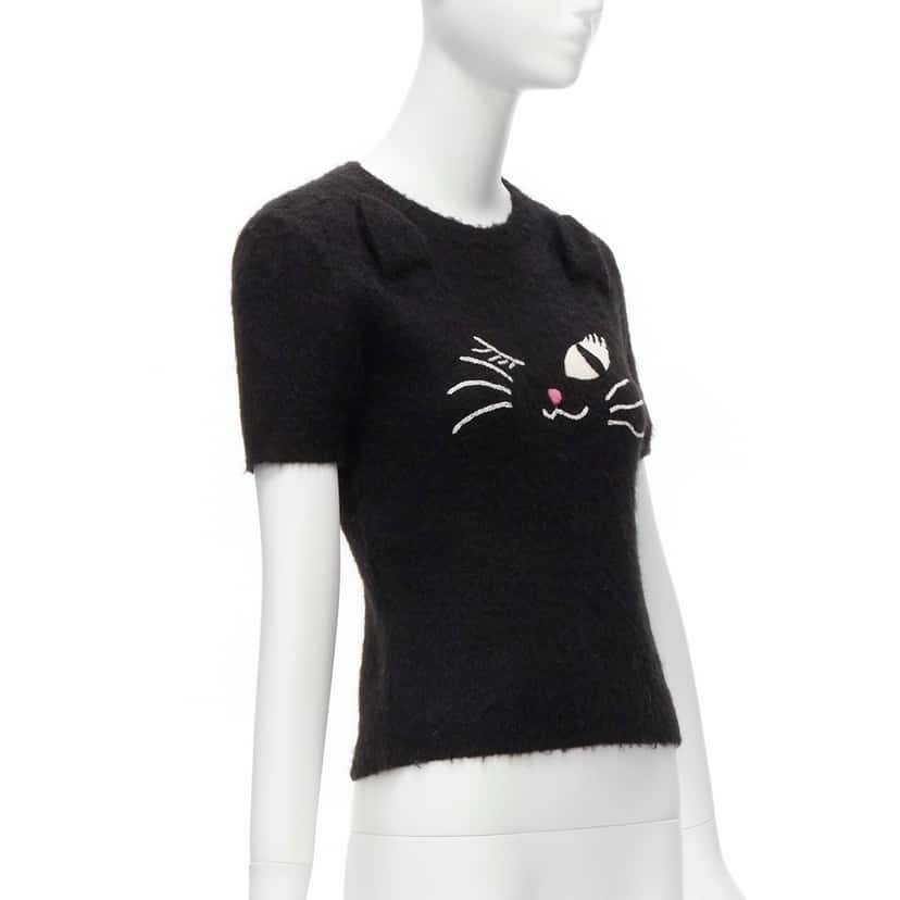Moschino Winking Cat Sweater Black Never worn - Inside View