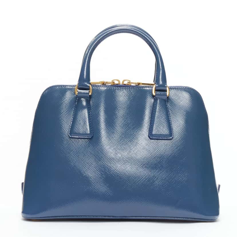 Prada Promenade Blue Leather Very good condition - Box View
