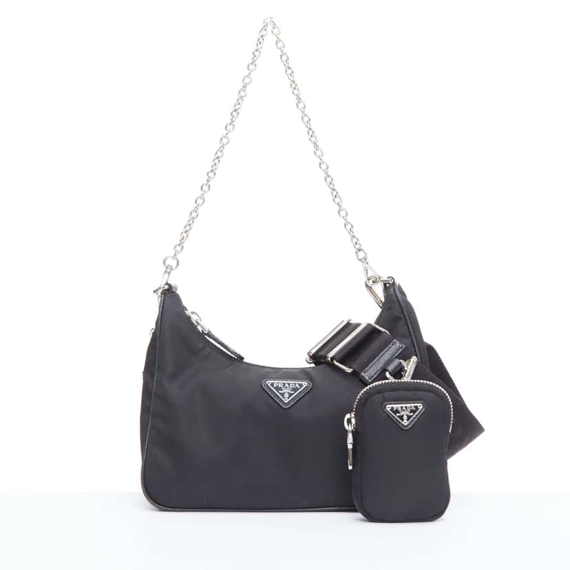 Prada Re-Edition 2005 Re-Nylon Black Very good condition - Front View