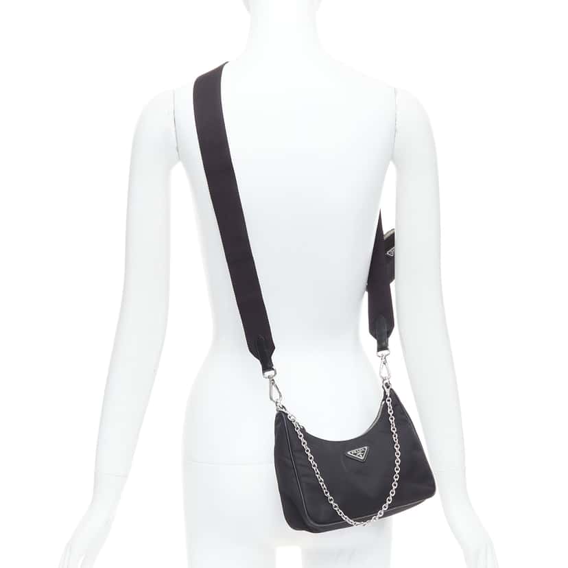 Prada Re-Edition 2005 Re-Nylon Black Very good condition - Back View