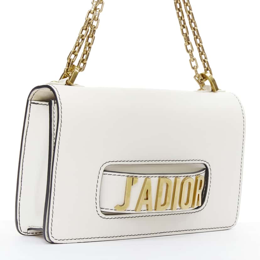 Dior J'Adior Medium White Leather Good condition - Inside View