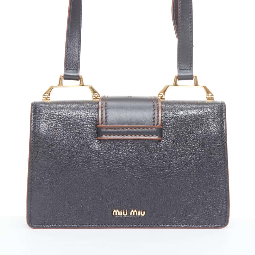 Miu Miu Miu Lady Black Leather Good condition - Box View