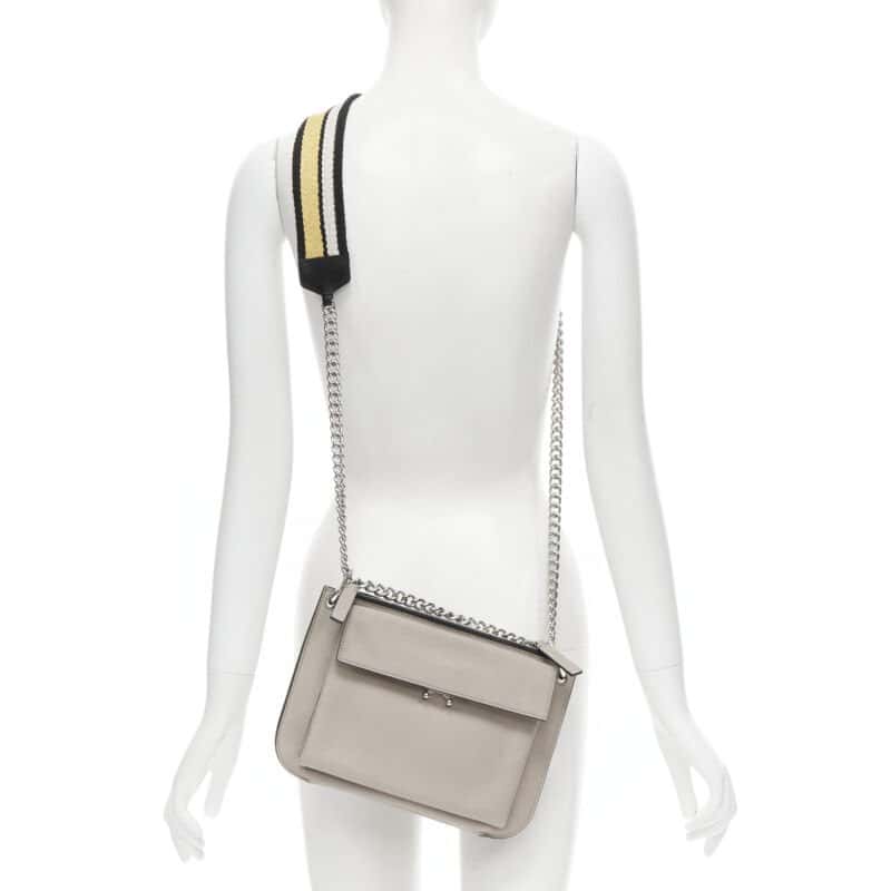 Marni Shearling Soft Tote Beige Leather Very good condition - Back View