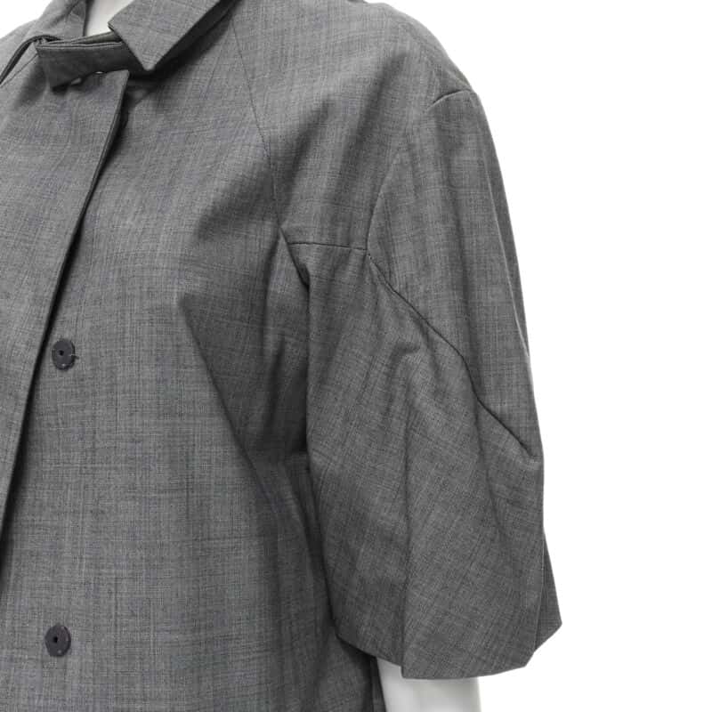 Marni Grey Wool Cocoon Coat Grey Wool Never worn - Back View