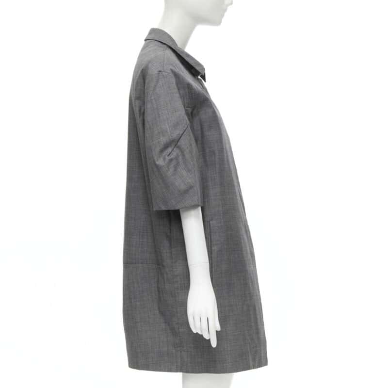Marni Grey Wool Cocoon Coat Grey Wool Never worn - Box View
