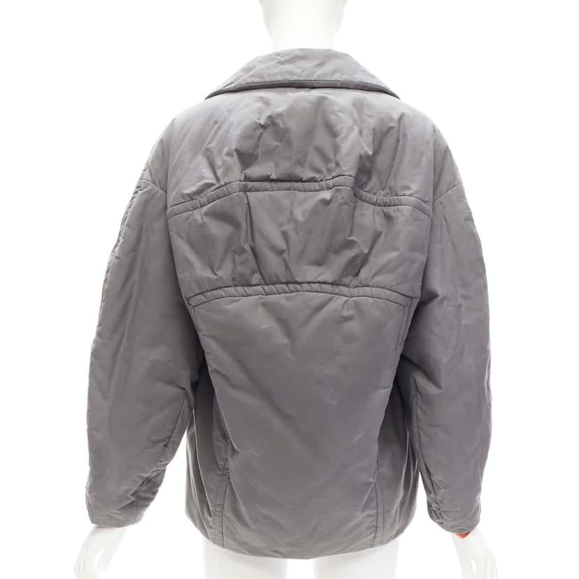 Marni Grey Padded Cocoon Jacket Grey Cotton Very good condition - Back View