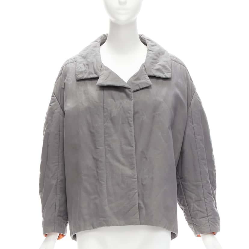 Marni Grey Padded Cocoon Jacket Grey Cotton Very good condition - Inside View