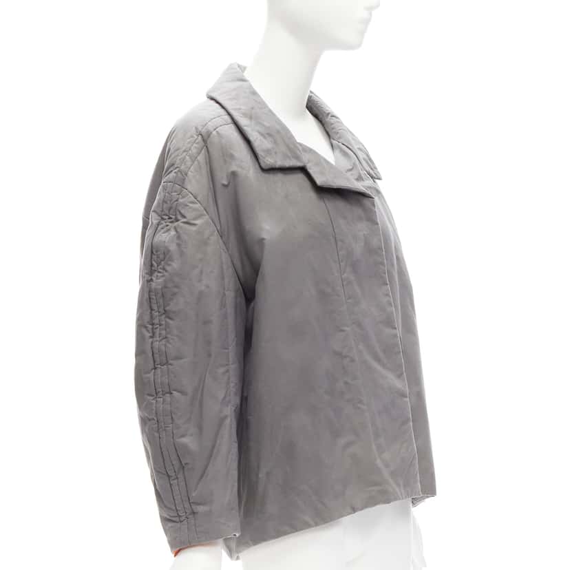 Marni Grey Padded Cocoon Jacket Grey Cotton Very good condition - Model View