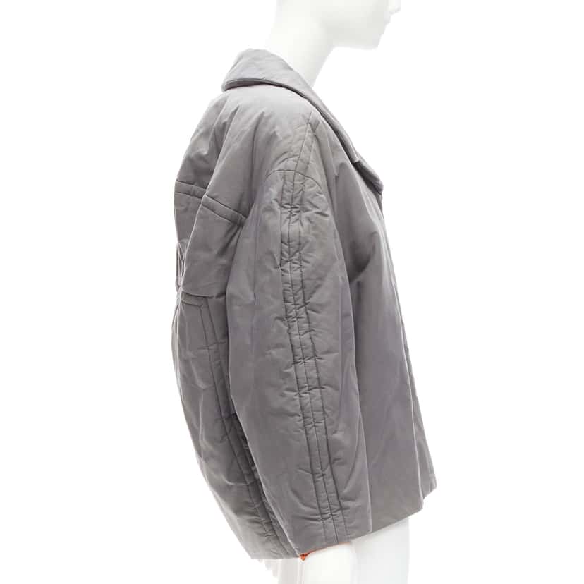Marni Grey Padded Cocoon Jacket Grey Cotton Very good condition - Box View