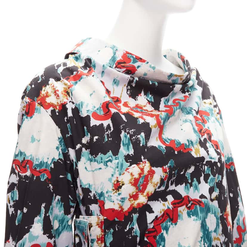 Marni Splash Print Dress MultiColor Cotton Never worn - Back View