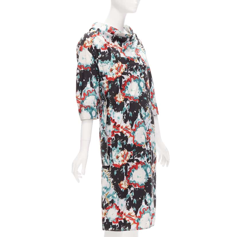 Marni Splash Print Dress MultiColor Cotton Never worn - Inside View
