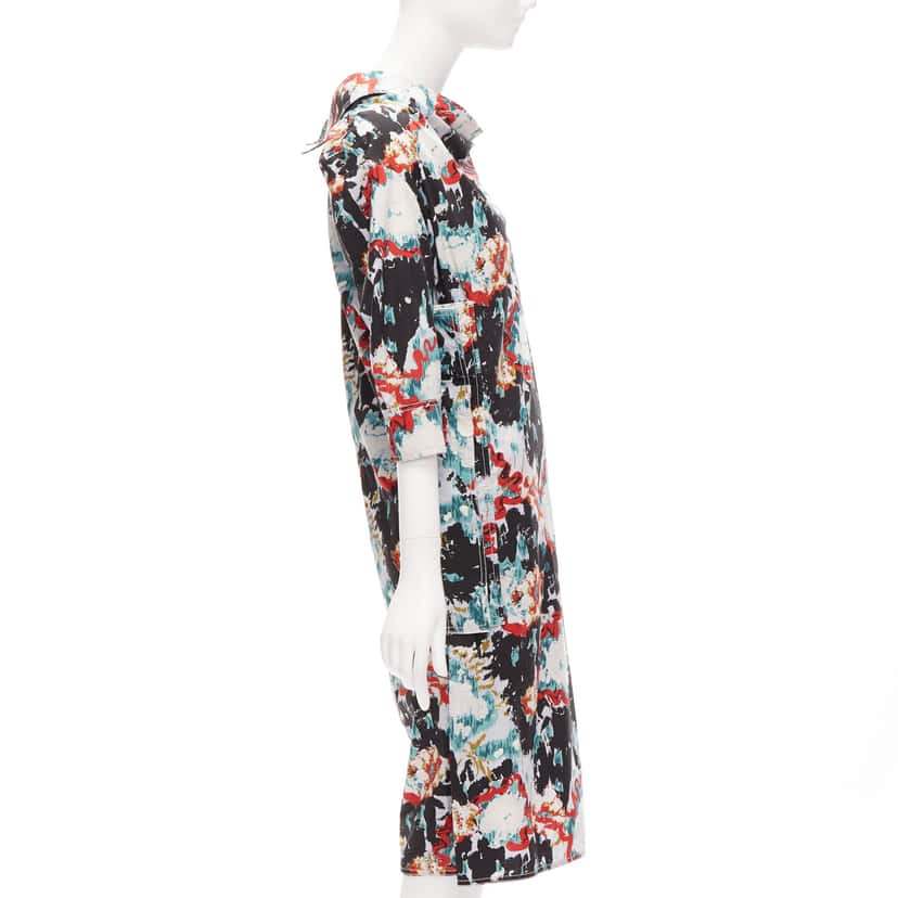 Marni Splash Print Dress MultiColor Cotton Never worn - Model View