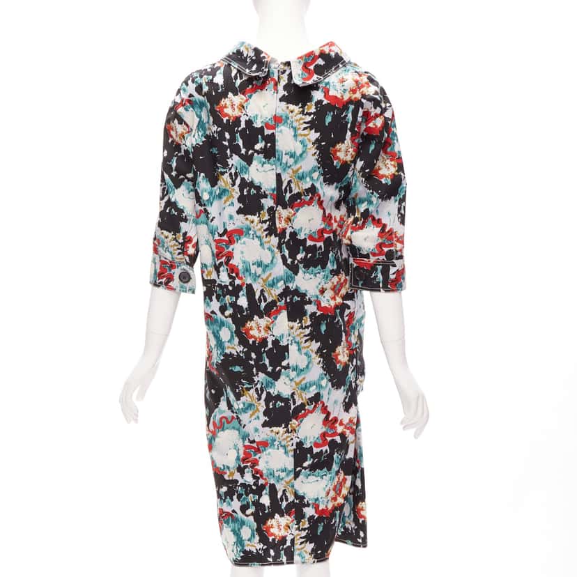 Marni Splash Print Dress MultiColor Cotton Never worn - Box View