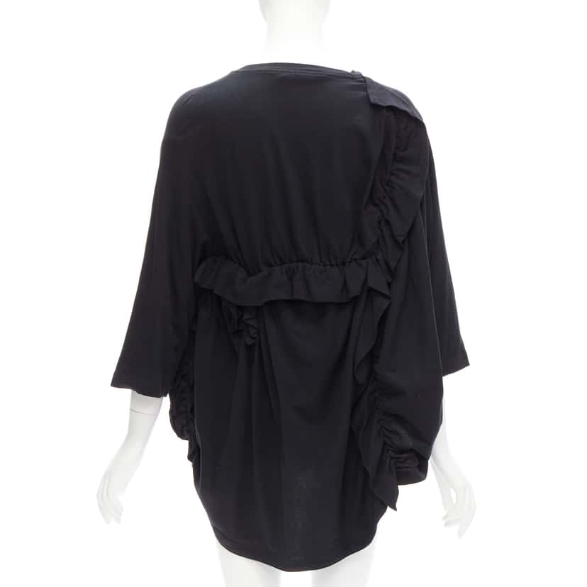 Marni Ruffle Sleeve Top Black Cotton Never worn - Box View