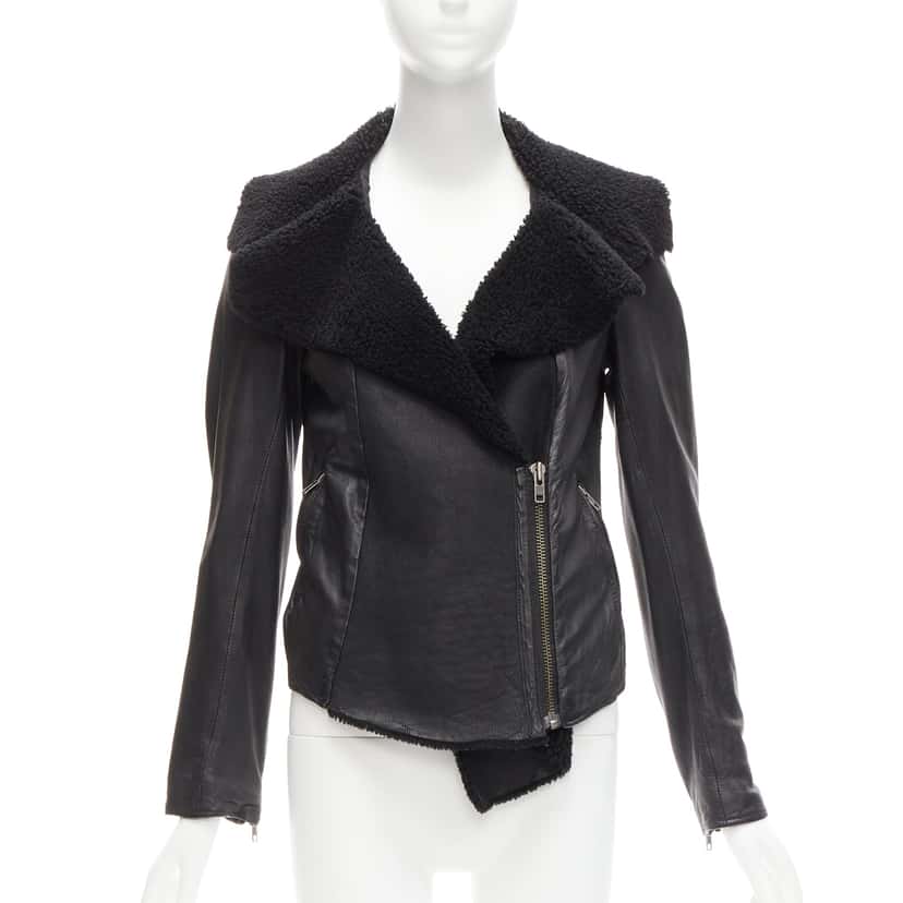 All Saints Nene Black Leather Very good condition - Front View