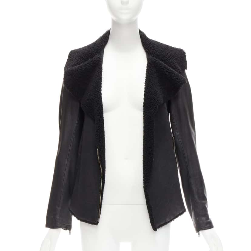 All Saints Nene Black Leather Very good condition - Inside View