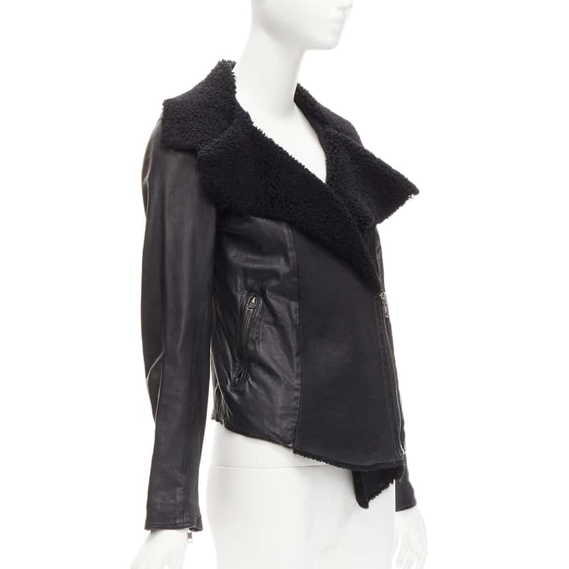 All Saints Nene Black Leather Very good condition - Model View