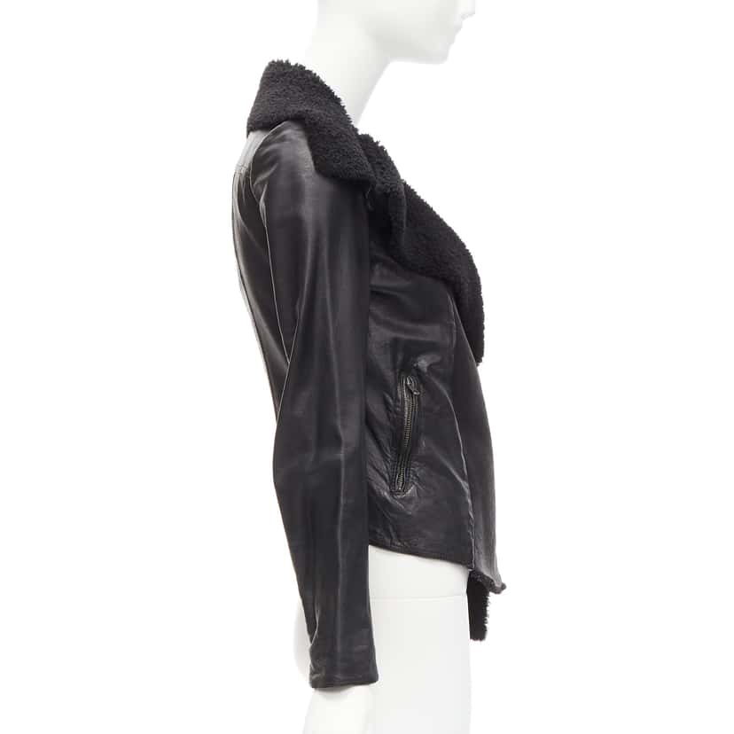 All Saints Nene Black Leather Very good condition - Box View
