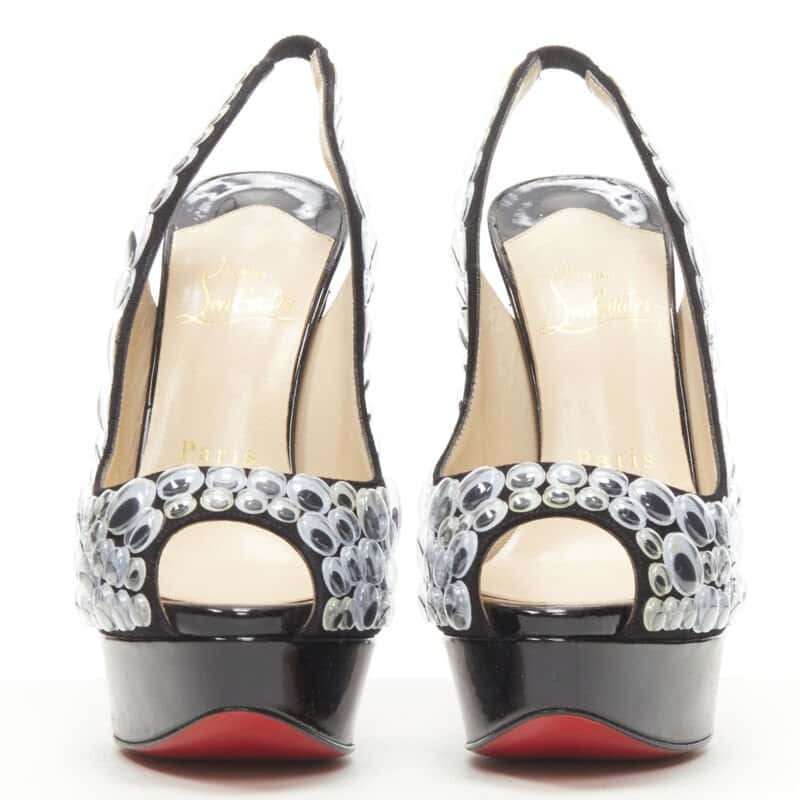 Christian Louboutin Deja Vu Sling Pumps Black Very good condition - Inside View