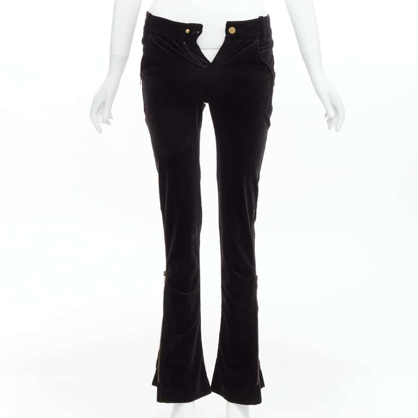 Gucci Trimmed Joggers Black Velvet Good condition - Inside View