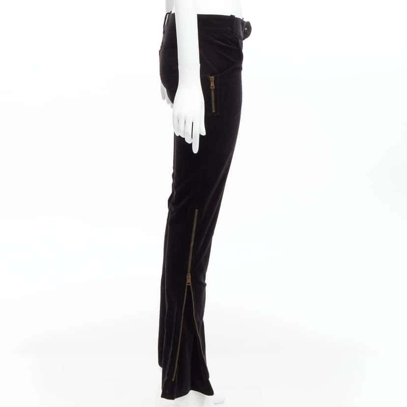 Gucci Trimmed Joggers Black Velvet Good condition - Model View