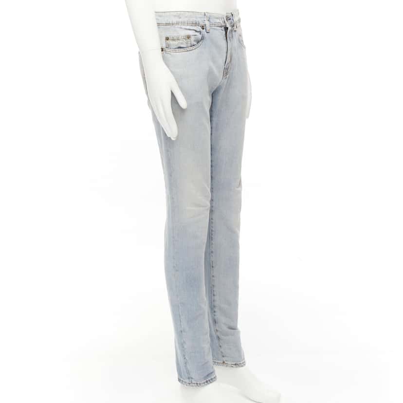 Saint Laurent D02 M/SK-LW Blue Cotton Never worn - Inside View