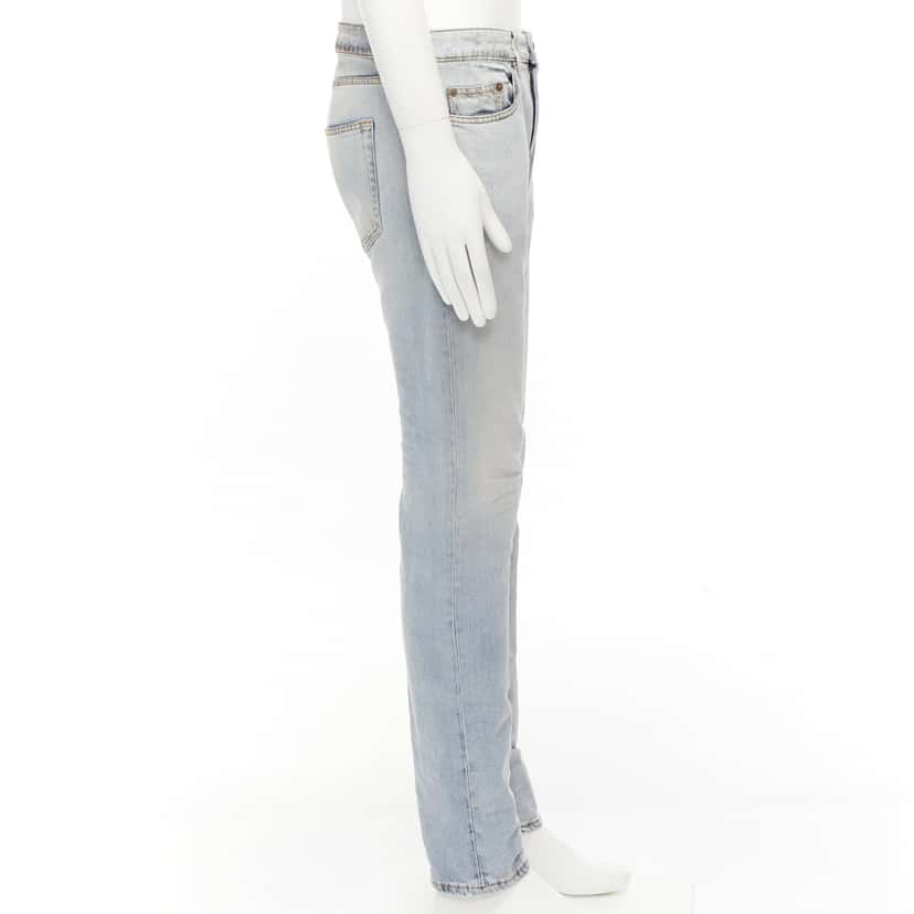 Saint Laurent D02 M/SK-LW Blue Cotton Never worn - Model View