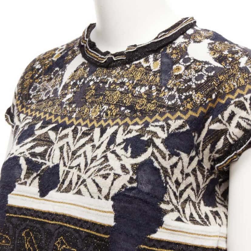 Chanel Egyptian CC Sweater Black Cotton Never worn - Back View