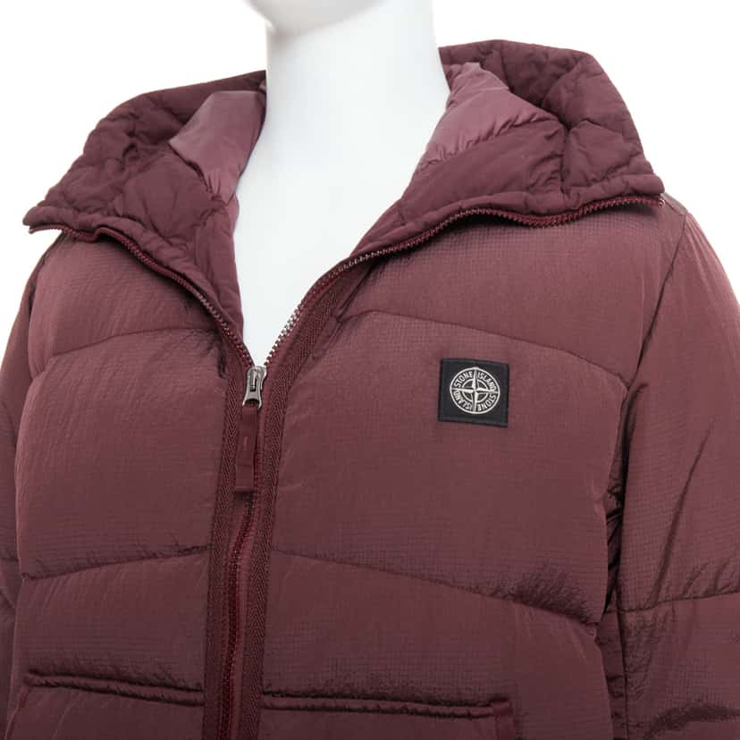 Stone Island Purple Down Puffer Jacket Purple Never worn - Back View
