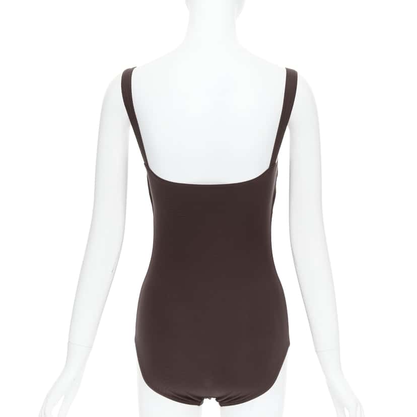 Hermès Brown Twill Bodysuit Brown Polyamide Very good condition - Box View