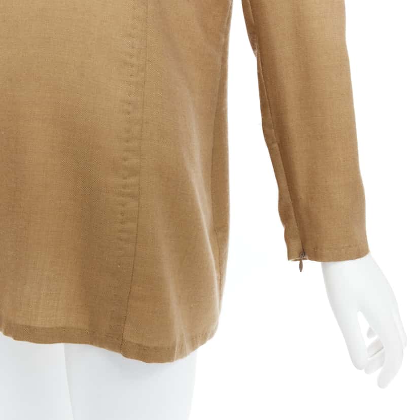 Gianfranco Ferré Cashmere Silk Tunic Brown Cashmere Very good condition - Back View
