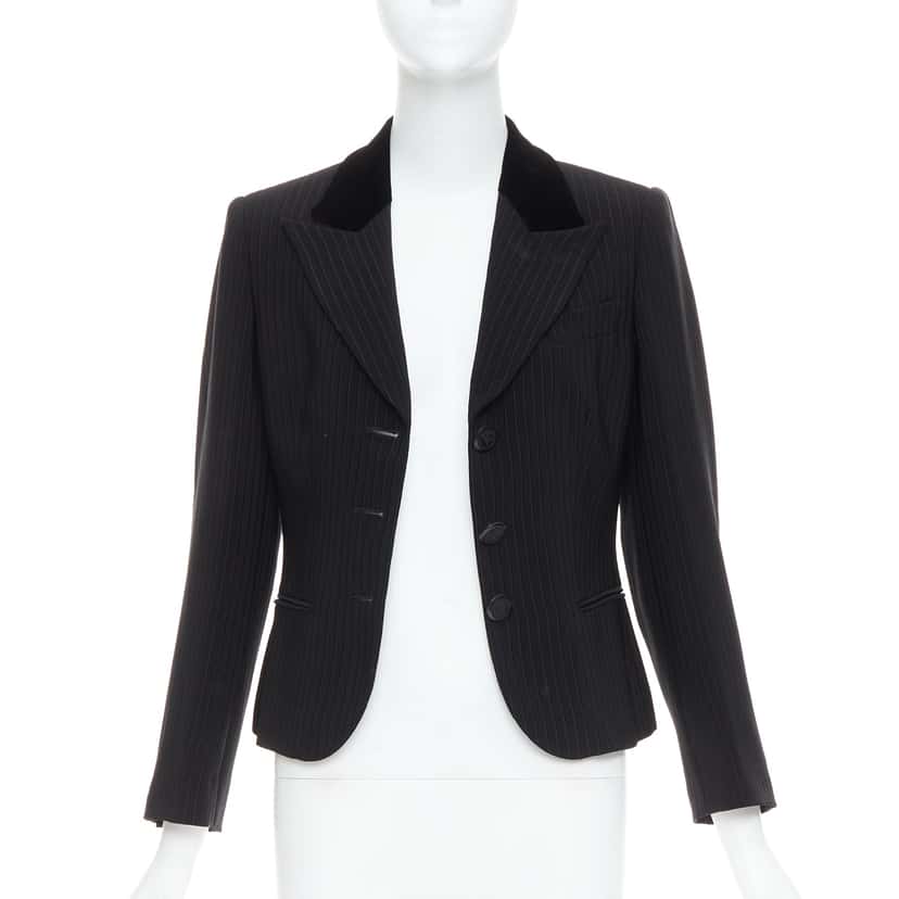 Giorgio Armani Peak Lapel Blazer Black Very good condition - Inside View