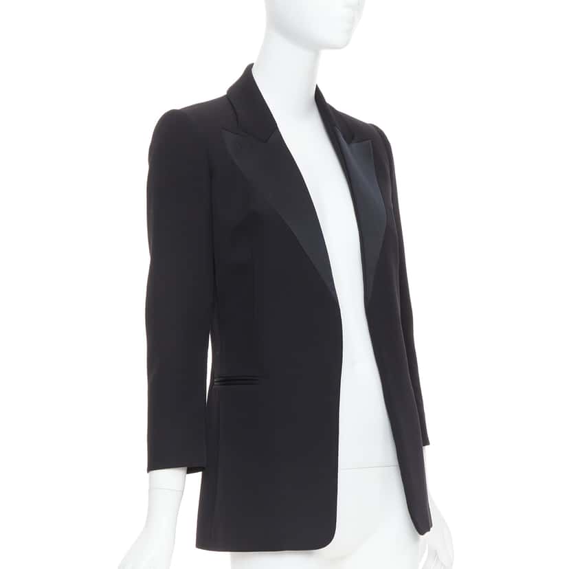 Lanvin Geometric Blazer Black Wool Very good condition - Inside View