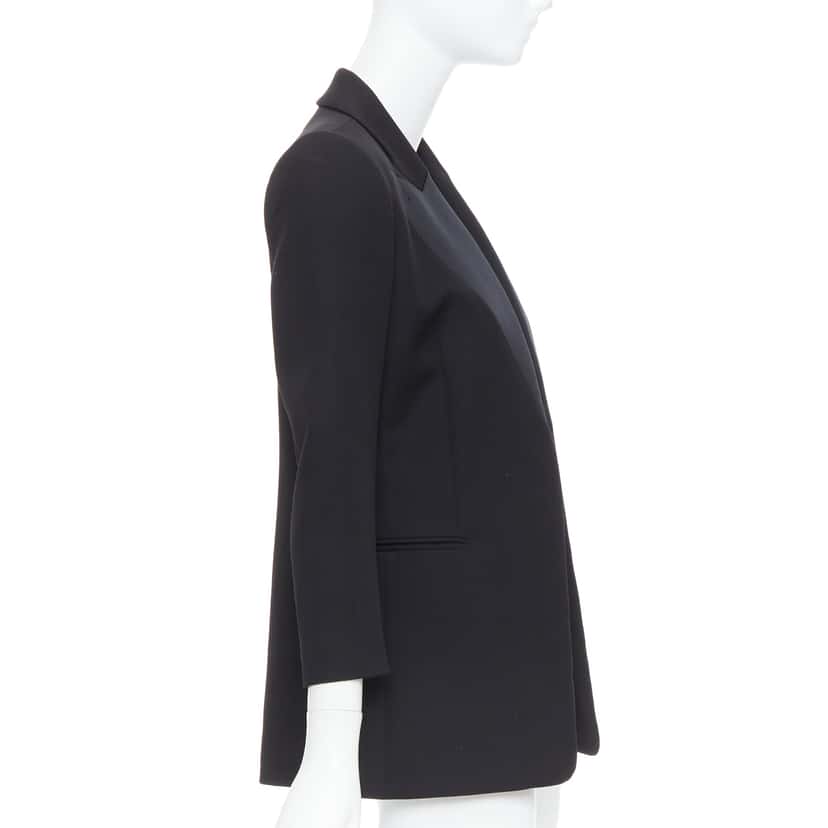 Lanvin Geometric Blazer Black Wool Very good condition - Model View