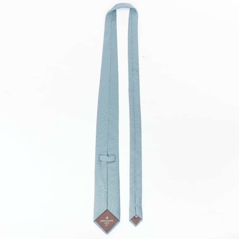 Patek Philippe Grid Jacquard Tie Blue Silk Very good condition - Model View