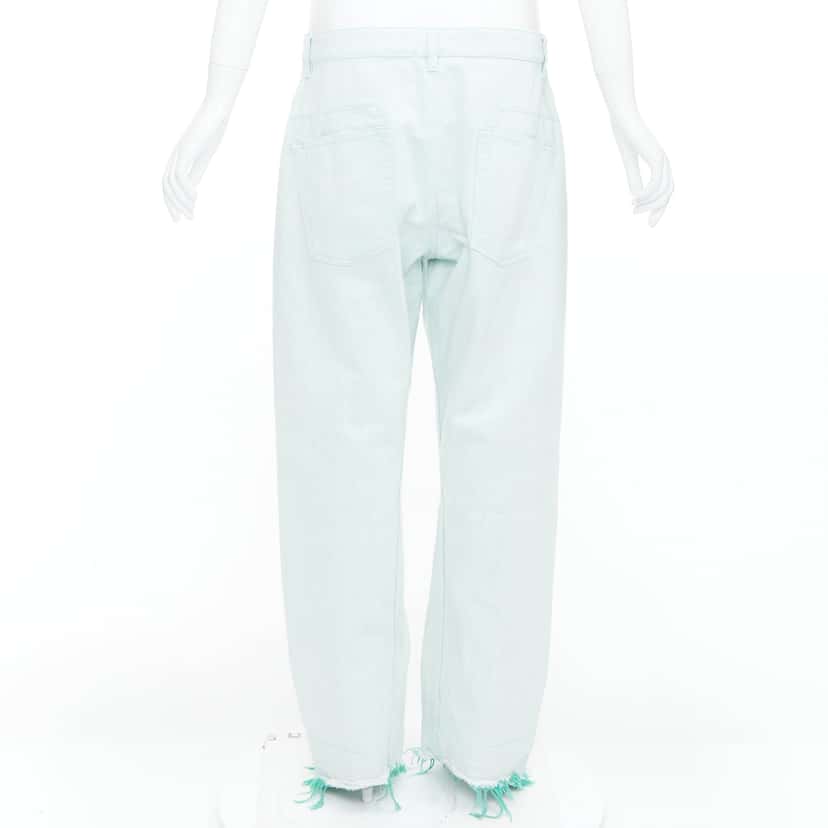 Jil Sander Yellow Belted Pants Green Cotton Very good condition - Box View