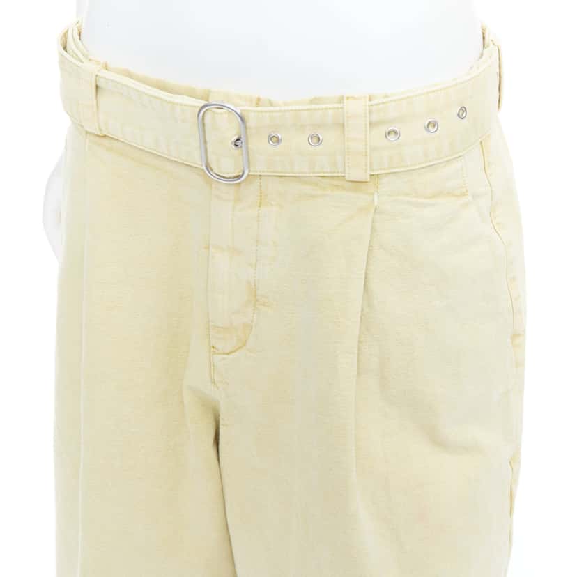 Jil Sander Trim Jogger Pants Yellow Cotton Very good condition - Back View