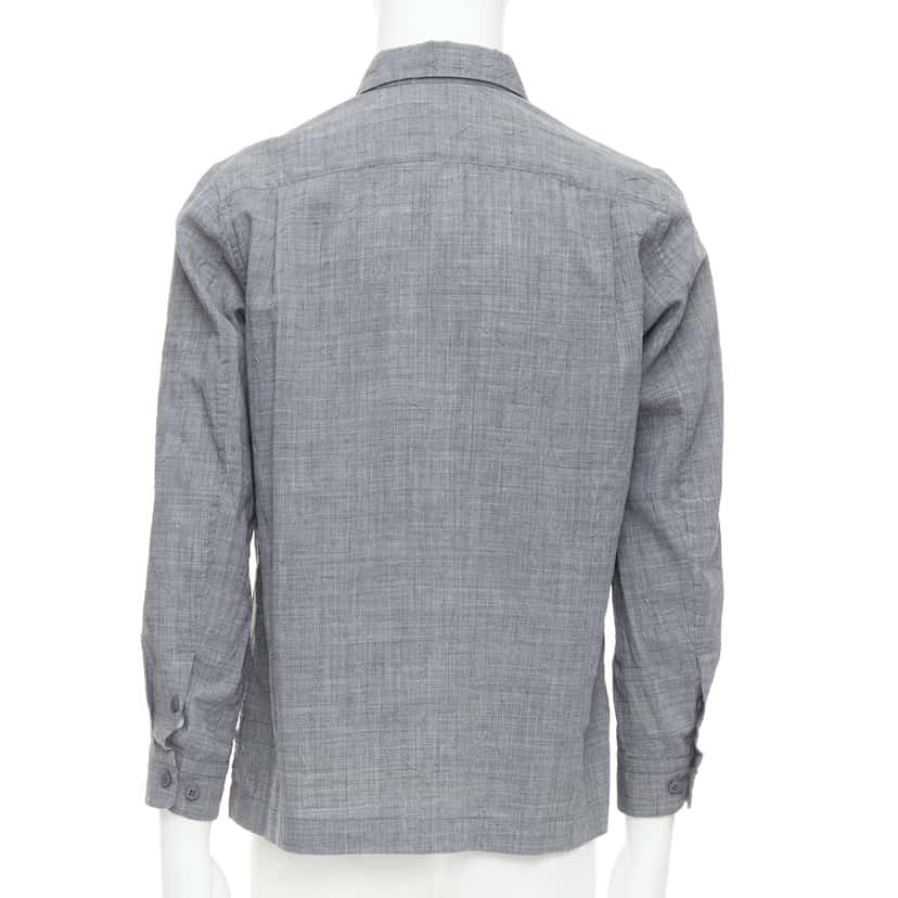 Issey Miyake Crinkled Shirt Top Grey Polyester Very good condition - Box View