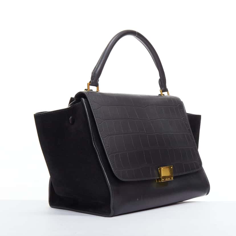 Celine Trapeze Black Leather Good condition - Inside View