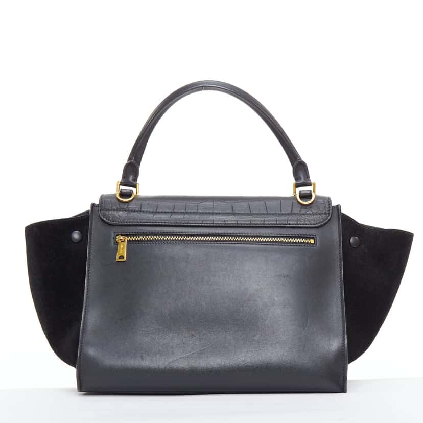 Celine Trapeze Black Leather Good condition - Box View