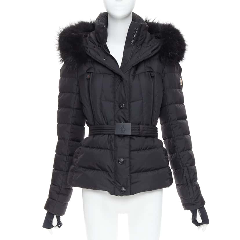 Moncler Beverley Giubbotto Black Very good condition - Front View