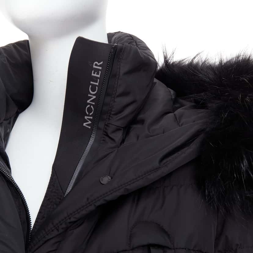 Moncler Beverley Giubbotto Black Very good condition - Back View
