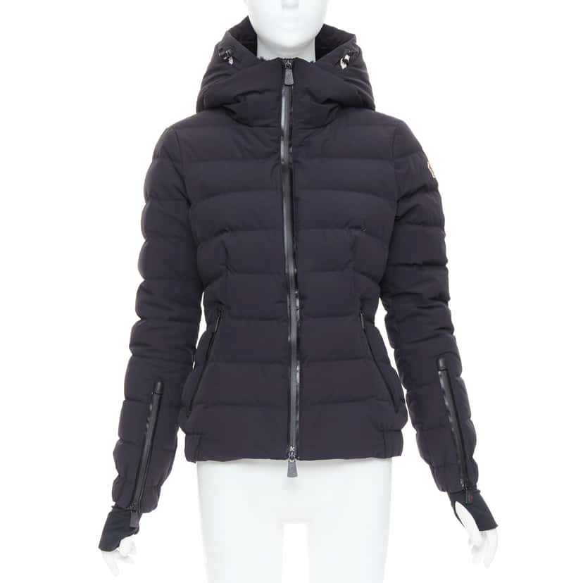 Moncler Chena Giubbotto Black Fair condition - Front View