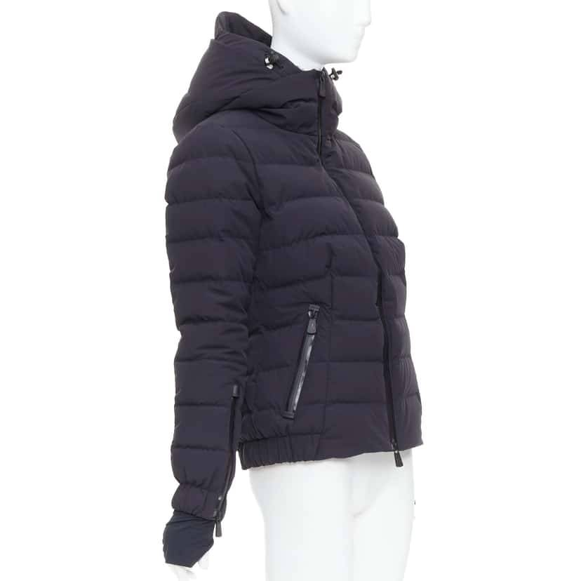Moncler Chena Giubbotto Black Fair condition - Model View