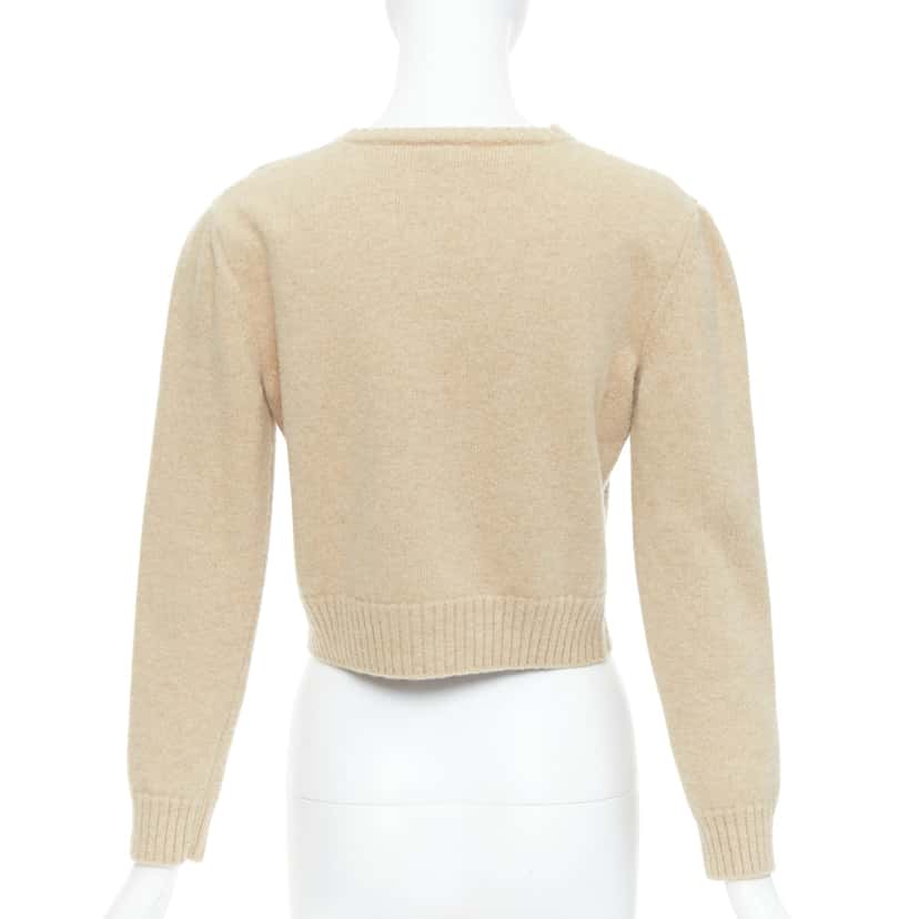 Loewe Anagram Crew Sweater Beige Wool Very good condition - Box View