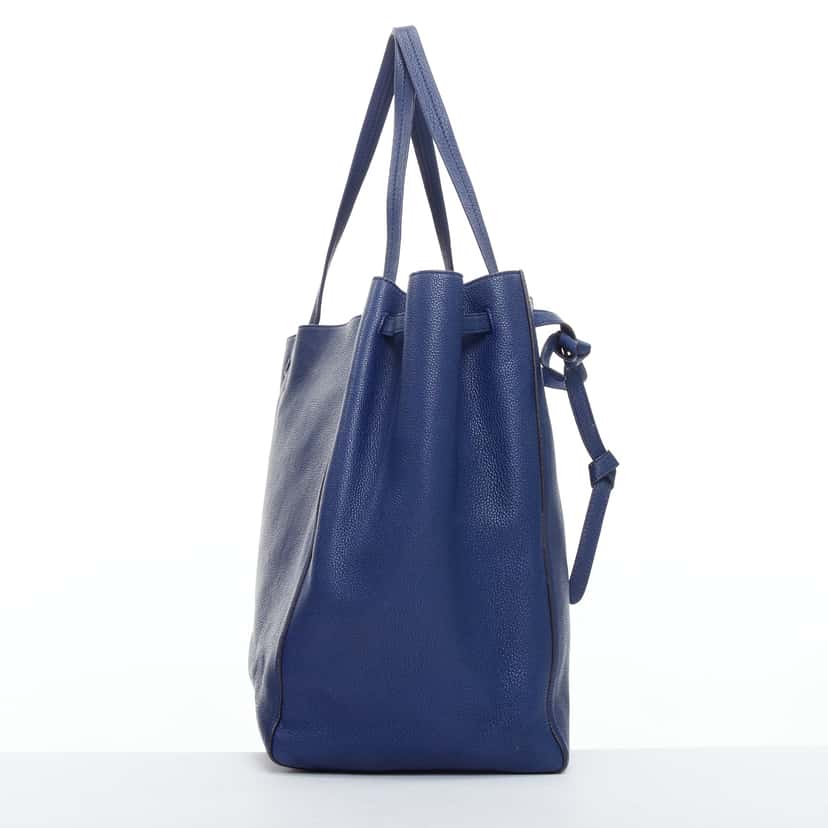 Celine Cabas Phantom Blue Leather Fair condition - Box View